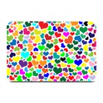 Valentine Rainbow Hearts Plate Mat