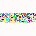 Valentine Rainbow Hearts Large Bar Mat