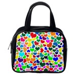 Valentine Rainbow Hearts Classic Handbag (One Side)