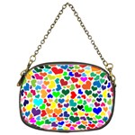 Valentine Rainbow Hearts Chain Purse (Two Sides)