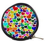 Valentine Rainbow Hearts Mini Makeup Bag