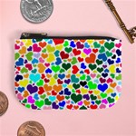 Valentine Rainbow Hearts Mini Coin Purse