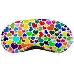 Valentine Rainbow Hearts Sleeping Mask