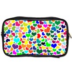 Valentine Rainbow Hearts Toiletries Bag (One Side)