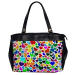 Valentine Rainbow Hearts Oversize Office Handbag