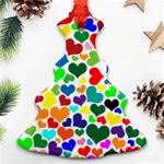 Valentine Rainbow Hearts Ornament (Christmas Tree) 