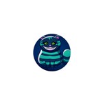 blue Cheshire Cat 1  Mini Magnet