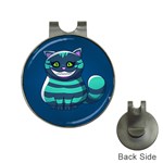 blue Cheshire Cat Golf Ball Marker Hat Clip