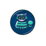 blue Cheshire Cat Hat Clip Ball Marker (4 pack)