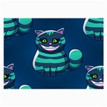 blue Cheshire Cat Large Glasses Cloth