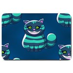 blue Cheshire Cat Large Doormat