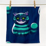 blue Cheshire Cat Face Towel