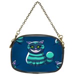 blue Cheshire Cat Chain Purse (One Side)