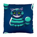 blue Cheshire Cat Standard Cushion Case (One Side)