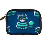 blue Cheshire Cat Digital Camera Leather Case