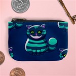 blue Cheshire Cat Mini Coin Purse