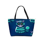 blue Cheshire Cat Classic Shoulder Handbag