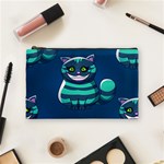 blue Cheshire Cat Cosmetic Bag (Medium)