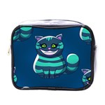 blue Cheshire Cat Mini Toiletries Bag (One Side)