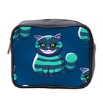 blue Cheshire Cat Mini Toiletries Bag (Two Sides)