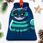 blue Cheshire Cat Ornament (Bell)