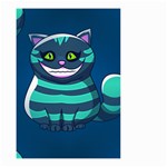 blue Cheshire Cat Small Garden Flag (Two Sides)