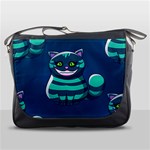 blue Cheshire Cat Messenger Bag