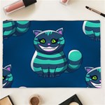 blue Cheshire Cat Cosmetic Bag (XXL)