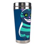 blue Cheshire Cat Stainless Steel Travel Tumbler