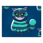 blue Cheshire Cat Double Sided Flano Blanket (Large)