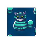 blue Cheshire Cat Satin Bandana Scarf