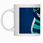 blue Cheshire Cat White Mug