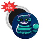 blue Cheshire Cat 2.25  Magnet (10 pack)