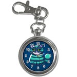 blue Cheshire Cat Key Chain Watch