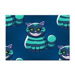 blue Cheshire Cat Sticker A4 (10 pack)