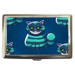 blue Cheshire Cat Cigarette Money Case