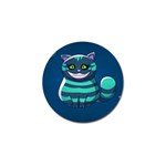 blue Cheshire Cat Golf Ball Marker