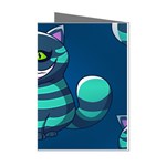 blue Cheshire Cat Mini Greeting Cards (Pkg of 8)