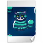 blue Cheshire Cat Canvas 20  x 30 