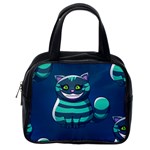 blue Cheshire Cat Classic Handbag (One Side)