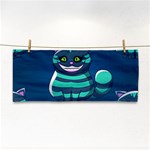 blue Cheshire Cat Hand Towel