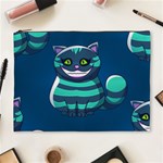 blue Cheshire Cat Cosmetic Bag (XL)