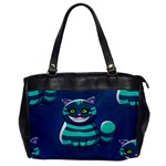 blue Cheshire Cat Oversize Office Handbag