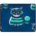 blue Cheshire Cat Fleece Blanket (Medium)