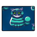 blue Cheshire Cat Fleece Blanket (Small)