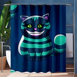 blue Cheshire Cat Shower Curtain 60  x 72  (Medium)