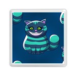 blue Cheshire Cat Memory Card Reader (Square)