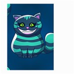 blue Cheshire Cat Large Garden Flag (Two Sides)