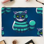 blue Cheshire Cat Cosmetic Bag (XXXL)