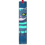 blue Cheshire Cat Large Book Mark